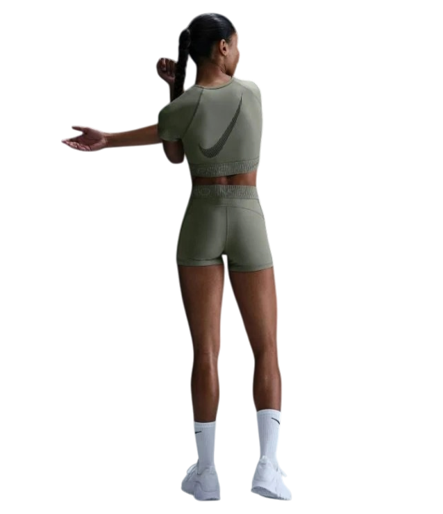 Nike Pro Dri-FIT Crop Short Sleeve Top Dames