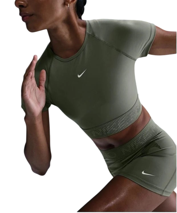 Nike Pro Dri-FIT Crop Short Sleeve Top Dames