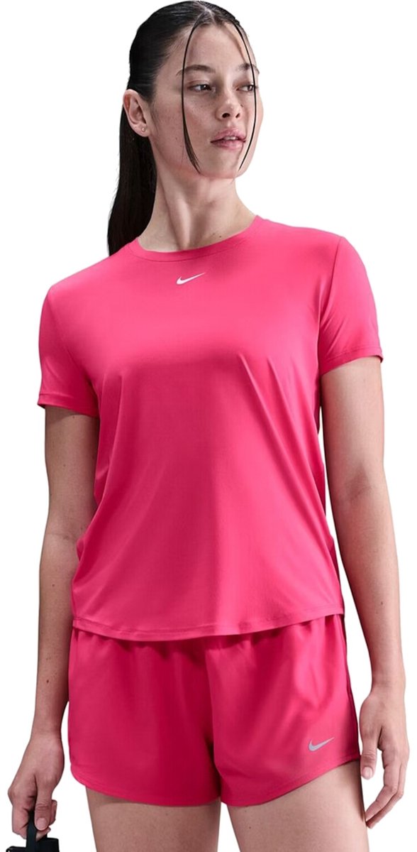 Nike One Classic Dri-FIT T-shirt Dames Rood