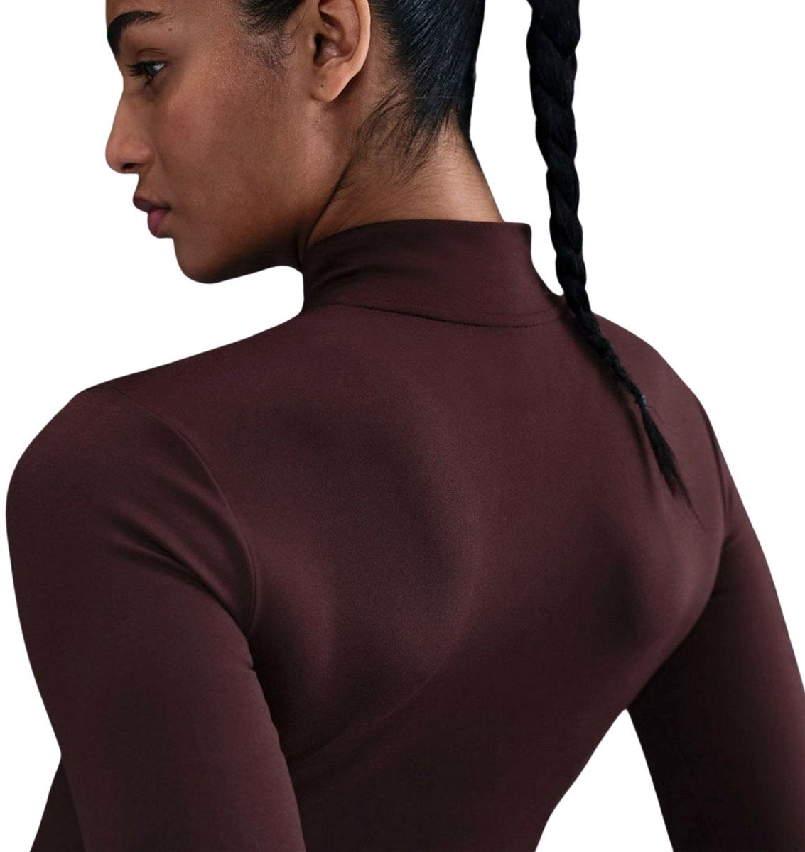 Nike One Fitted Dri-FIT Trainingsjack Dames Bordeauxrood